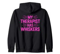 My Therapist Has Whiskers Sudadera con Capucha