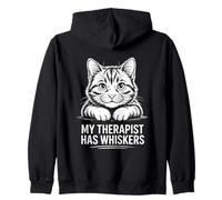My Therapist Has Whiskers Sudadera con Capucha