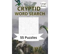 My Therapy Cryptid Word Search: Large Print Puzzles Featuring Bigfoot, Mothman, Nessie, and Legendary Creatures - Perfect for Cryptid Fans and Puzzle Lovers
