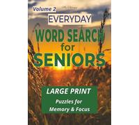 My Therapy Everyday Word Search for Seniors Volume 2: 55 Large Print Puzzles Featuring Everyday Items, Simple Words, and Familiar Life Themes for ... Support (My Therapy Easy Word Search Series)