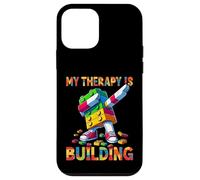 My Therapy Is Building Funny Master Builder Dabbing Carcasa para iPhone 12 Mini