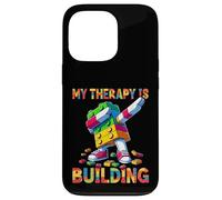 My Therapy Is Building Funny Master Builder Dabbing Carcasa para iPhone 13 Pro
