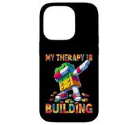 My Therapy Is Building Funny Master Builder Dabbing Carcasa para iPhone 14 Pro