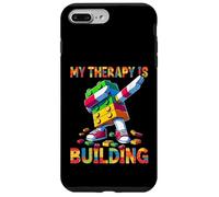 My Therapy Is Building Funny Master Builder Dabbing Carcasa para iPhone 7 Plus/8 Plus