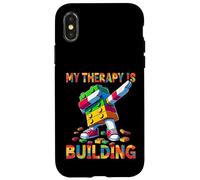 My Therapy Is Building Funny Master Builder Dabbing Carcasa para iPhone X/XS