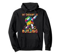 My Therapy Is Building Funny Master Builder Dabbing Sudadera con Capucha
