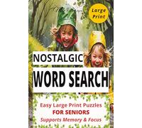 My Therapy Nostalgic Word Search: Large Print Word Search for Seniors - 55 Nostalgic Puzzles for Memory Support, Relaxation & Brain Health