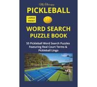 My Therapy Pickleball Word Search Puzzle Book: 55 Large Print Pickleball Word Search Puzzles - A Fun Activity Book for Pickleball Lovers