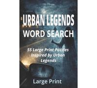 My Therapy Urban Legends Word Search: 55 Large Print Spooky Word Search Puzzles for Adults - Scary, Eerie & Chilling Themes