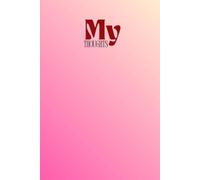 My Thoughts: Cool pink fade colour theme, 100 lined pages, ideal for Mum, Mom, Dad, Pop, Aunt, Uncle, Girl, Friend.