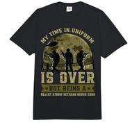 My Time In Uniform Is Over But Being a Desert Storm Vetera Comfort Colors Adult Heavyweight T-Shirt
