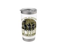 My "Time" In Uniform Is Over But Being a Desert Storm Vetera Vaso térmico de acero inoxidable de doble pared