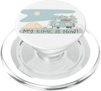 My Time Is Now - Diseño Retro de Aventura de Camping PopSockets PopGrip para MagSafe