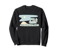 My Time Is Now - Diseño Retro de Aventura de Camping Sudadera