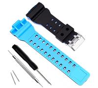 My Time OliBoPo - Correa de repuesto de resina natural para reloj Casio G-Shock GD120/GA-100/GA-110/GA-100C, Standardized Fit for G-Shock Models, Silicona, No es una piedra preciosa