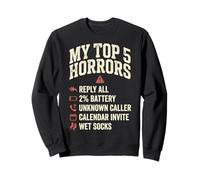 My Top 5 Horrors Adulting Horror Meme Funny Work Humor Sudadera