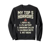 My Top 5 Horrors Adulting Horror Meme Funny Work Humor Sudadera
