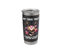 My Toxic Trait is Always Falling for the Villain Era Romance Vaso térmico de acero inoxidable de doble pared