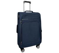 MY TRAVEL BAG Maleta de viaje de tela elástica con ruedas gemelas (M/L/XL/XXL o pack de 4) Equipaje blando, azul, Handgepäck (55cm)