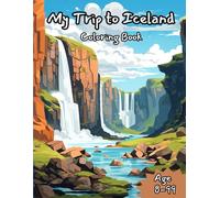 My Trip to Iceland Coloring Book: Icelandic Themed Coloring Book for Kids and Adults