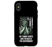 My Tummy Hurts and I'm at the Government Protest Resist Flag Carcasa para iPhone X/XS