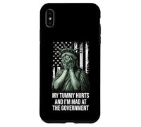 My Tummy Hurts and I'm at the Government Protest Resist Flag Carcasa para iPhone XS Max