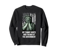 My Tummy Hurts and I'm at the Government Protest Resist Flag Sudadera