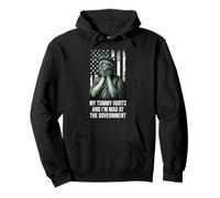 My Tummy Hurts and I'm at the Government Protest Resist Flag Sudadera con Capucha