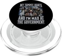 My Tummy Hurts and I'm Mad At The Government PopSockets PopGrip para MagSafe