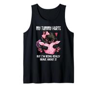 My Tummy Hurts But Im Being Really Brave About It Funny Cat Camiseta sin Mangas