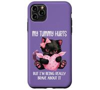My Tummy Hurts But Im Being Really Brave About It Funny Cat Carcasa para iPhone 11 Pro Max