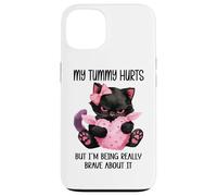 My Tummy Hurts But I'm Being Really Brave About It Funny Cat Carcasa para iPhone 13