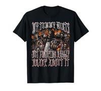 My Tummy Hurts Funny Hard Skeleton Meme Bootleg Gráfico Camiseta