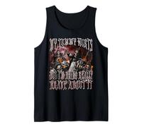 My Tummy Hurts Funny Hard Skeleton Meme Bootleg Gráfico Camiseta sin Mangas