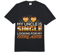 My Uncle Is Single (Looking For My Future Auntie) Comfort Colors Adult Heavyweight T-Shirt
