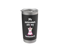 My Unicorn Ate My Homework Unicorn Lover Vaso térmico de acero inoxidable de doble pared