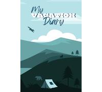 My Vacation Diary; notebook for recording summer memories; illustrated journal with space for drawings and photos; for children, teens and adults