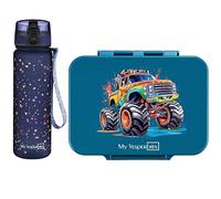 My Vesperbox - Bia Set - Fiambrera y botella de 500 ml para niños - a prueba de fugas y libre de BPA - Fiambrera para la escuela y la guardería - Juego de cajas bento