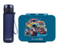 My Vesperbox - Bia Set - Fiambrera y botella de 750 ml para niños - a prueba de fugas y libre de BPA - Fiambrera para la escuela y la guardería - Juego de cajas bento