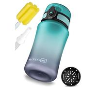 My Vesperbox® botella para niños [350 ml] - botella de agua apta para bebidas con gas y a prueba de fugas - botella infantil - para la escuela y el deporte - botella para niñas y niños