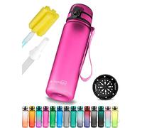 My Vesperbox Botella para niños [500 ml] - Botella de agua con ácido carbónico adecuada y a prueba de fugas - Water Bottle Kids - para escuela y deporte - Botella infantil para niñas y niños - Incluye