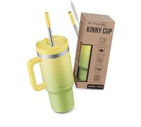 My Vesperbox Kinny Cup - Taza térmica - Botella con pajita 500, 950,1200 ml - Taza de café To Go - Termo de acero inoxidable sin BPA y melamina