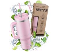 My Vesperbox Kinny Cup - Taza térmica - Botella con pajita 500, 950,1200 ml - Taza de café To Go - Termo de acero inoxidable sin BPA y melamina