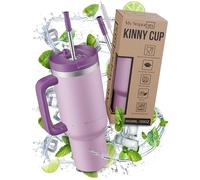 My Vesperbox Kinny Cup - Taza térmica - Botella con pajita 500, 950 ml - Taza de café To Go - Termo de acero inoxidable sin BPA ni melamina