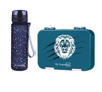 My Vesperbox - Len - Set - Fiambrera y botella de 500 ml para niños - a prueba de fugas y libre de BPA - Fiambrera para la escuela y la guardería - Juego de cajas bento