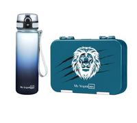 My Vesperbox - Len - Set - Fiambrera y botella de 500 ml para niños - a prueba de fugas y libre de BPA - Fiambrera para la escuela y la guardería - Juego de cajas bento