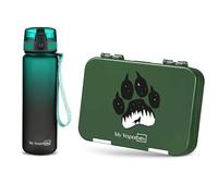 My Vesperbox - Len - Set - Fiambrera y botella de 500 ml para niños - a prueba de fugas y libre de BPA - Fiambrera para la escuela y la guardería - Juego de cajas bento