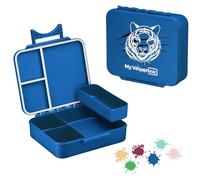 My Vesperbox LIV - Bento Box Kids - Made in Germany - Biobasierend - auslaufsicher & Unterteilt - BPA frei - extrem robust - Lunchbox - Brotdose mit Fächer - Jausenbox