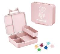 My Vesperbox LIV - Bento Box Kinder - Made in Germany - Model 2026 - Inastillable - Biobasis - Auslaufsicher & Unterteilt - BPA frei - extrem robust - Lunchbox - Brotdose mit Fächer - Jausenbox