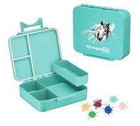 My Vesperbox LIV - Bento Box Kinder - Made in Germany - Model 2026 - Inastillable - Biobasis - Auslaufsicher & Unterteilt - BPA frei - extrem robust - Lunchbox - Brotdose mit Fächer - Jausenbox